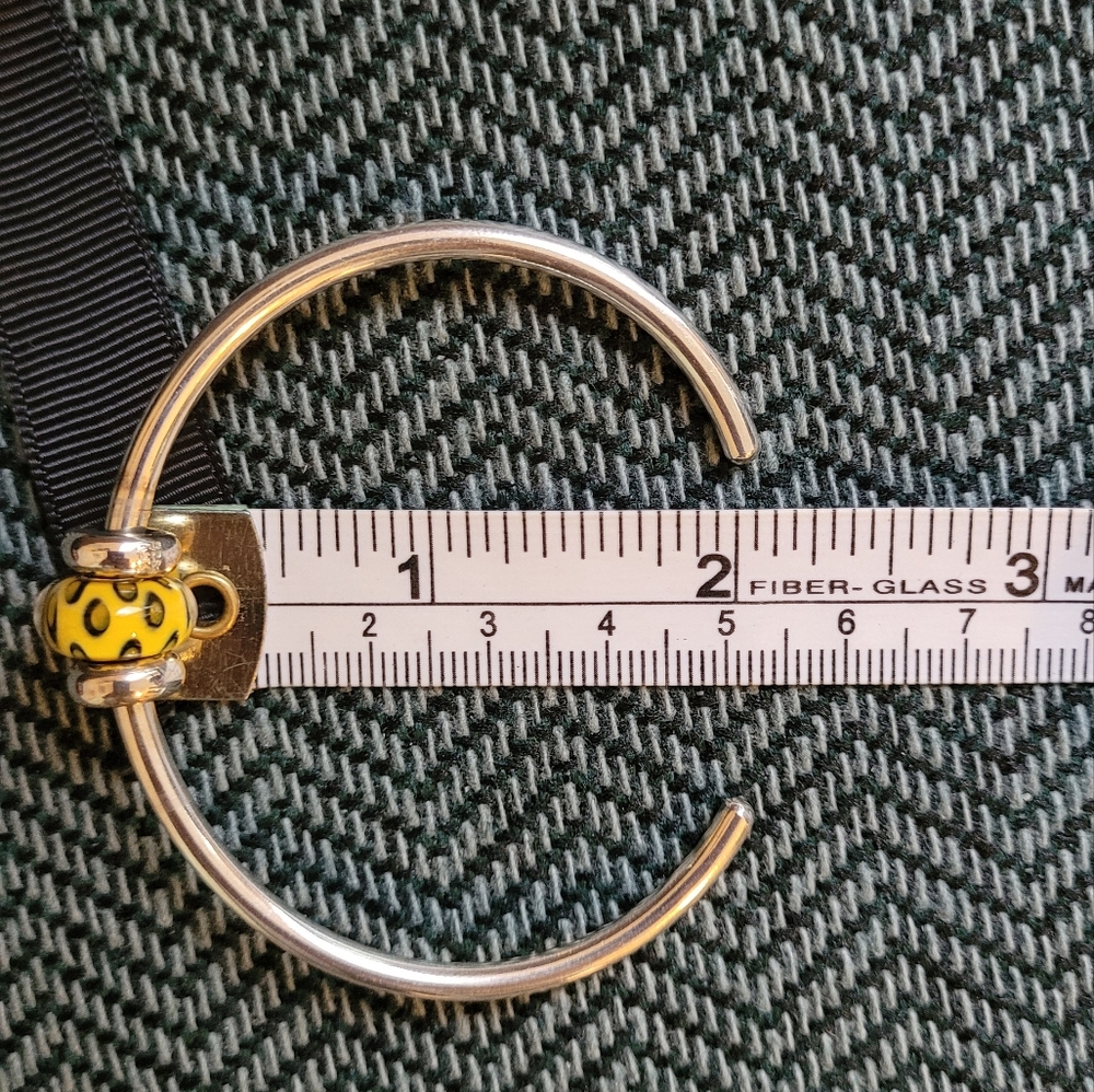 Trollbeads sterling silver bangle bracelet with 4 beads NWT - Picture 6 of 6
